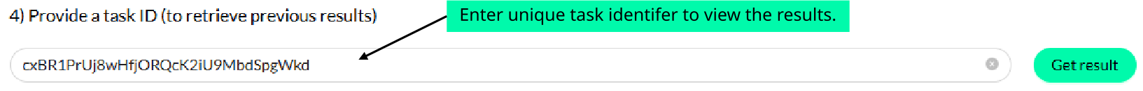 Task ID retrieval